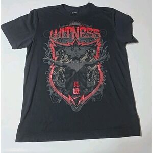 LeBron James Nike Basketball Dri Fit T Shirt Large Witness Black Graphic Tee